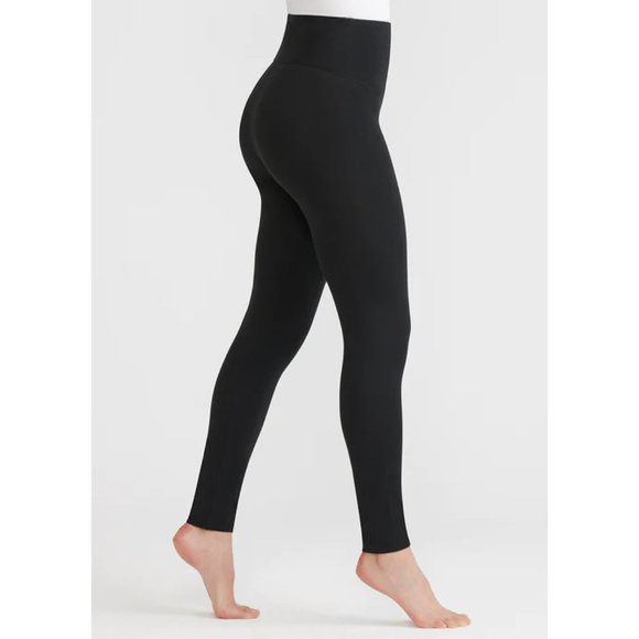 Yummie | Black Compact Cotton Shaping Leggings - Women (size M) - Picture 2 of 5
